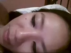 Chineză exgf egoist freca păsărică păros pe webcam